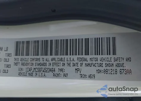 2015 Jeep Cherokee Latitude from USA, damaged, VIN 1C4PJMCS6FW523464